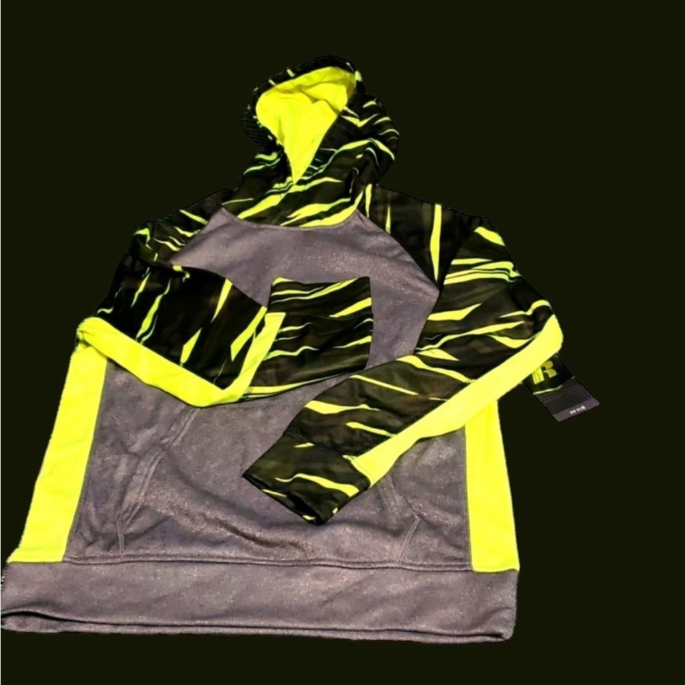 𝅺RUSSELL Pull over Fleece Hoodie Xl